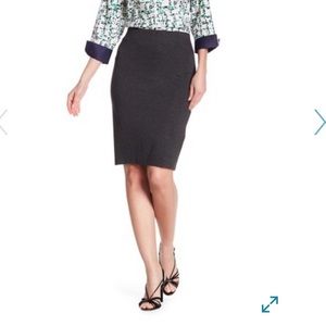 Charcoal Gray Pencil Skirt